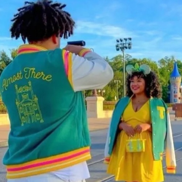 NEW Disney Varsity Jacket Tiana Rey Princess And The Frog - Adult Size xl - Picture 5 of 7